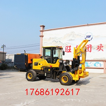 公路護(hù)欄打樁拔樁鉆孔一體機 裝載式護(hù)欄打樁機 高速公路