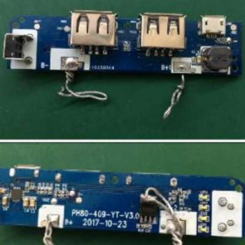 ETA6980是一款3V以上全程5V2.4A可調(diào)電量燈，OVP輸入耐壓20V帶NTC移動電源方案IC