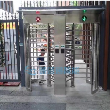 小區(qū)車站工地實名制通道閘 全高十字轉(zhuǎn)閘 防夾防尾隨智能門禁系統(tǒng)