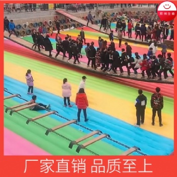 抖音同款網(wǎng)紅橋墊子充氣防護(hù)墊充氣防護(hù)救生墊充氣網(wǎng)紅橋墊可定做