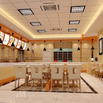 南京快餐店裝潢設(shè)計，餐飲店裝修這樣一步步來，餐餐火爆