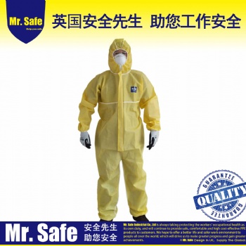 C6耐酸堿防護服C級防化服化學(xué)耐油防護服連體服