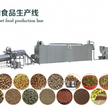 發(fā)酵狗糧雙螺桿膨化機，濕法工藝漂浮性魚飼料生產(chǎn)線蒸汽調(diào)制器