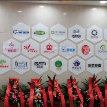 鄭州形象墻制作公司文化墻前臺(tái)LOGO墻安裝廠家
