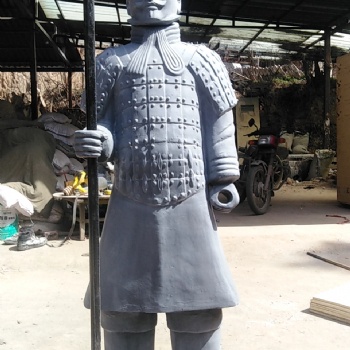代辦國際報關，西安兵馬俑銅車馬擺件，飯店門口將軍俑擺件