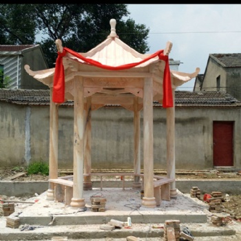 石亭子涼亭石雕涼亭石材石頭亭子農(nóng)村亭子石雕廠家