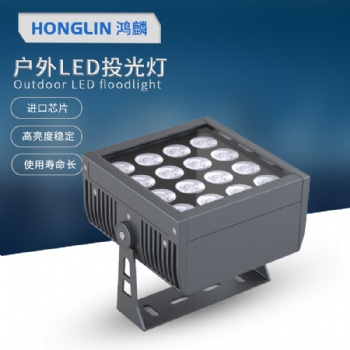 led方形投光燈戶外防水景觀亮化射燈32W公園庭院照樹(shù)燈一束光