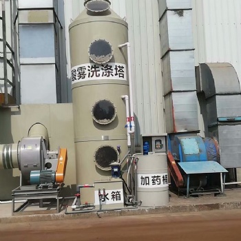 茶山工業廢氣處理，活性炭除味吸附塔安裝