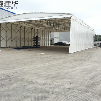 制伸縮式雨棚活動(dòng)推拉雨棚（篷）定制移動(dòng)式雨棚（篷）售后保障