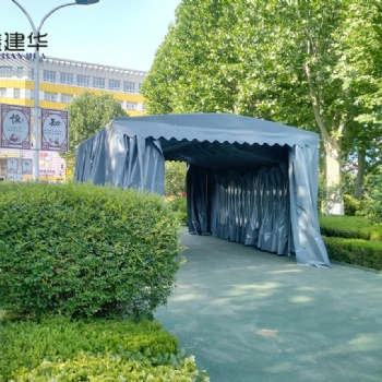 天津推拉雨棚推拉移動(dòng)式棚子