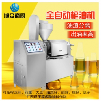 商用智能榨油機(jī)花生芝麻油 冷熱雙用全自動立式榨油機(jī)
