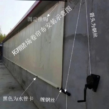 長沙市拓翔豬場養(yǎng)殖帆布卷簾布 透光能力強 防風 防水 防靜電 保暖好