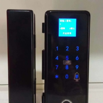 博威智能玻璃門(mén)指紋鎖,無(wú)框玻璃門(mén)門(mén)禁