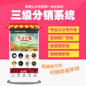 新時代的商城分銷代理模式，二級分銷系統，高端定制