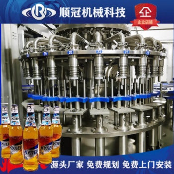 順冠玻璃瓶灌裝機械 含氣飲料生產(chǎn)線 設備