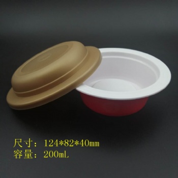 供應(yīng)萬瑞一次性pp塑料碗 燕窩碗 小米海參碗 封口包裝碗