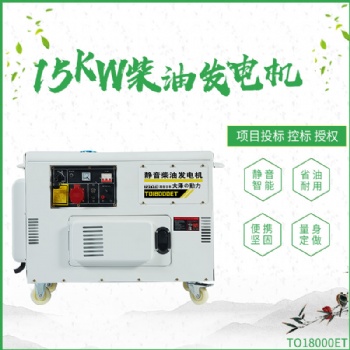15KW靜音柴油 發(fā)電機組