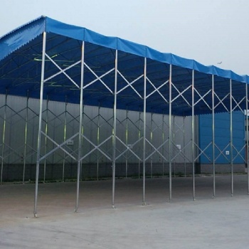 人氣活動(dòng)雨棚推拉篷折疊防雨伸縮棚倉庫棚移動(dòng)棚大型推拉篷