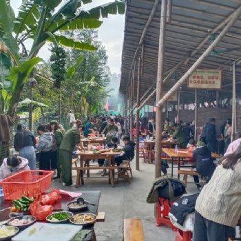 東莞常平周邊公司員工戶外聚餐做飯燒烤活動的場地來大朗萬荔生態(tài)園