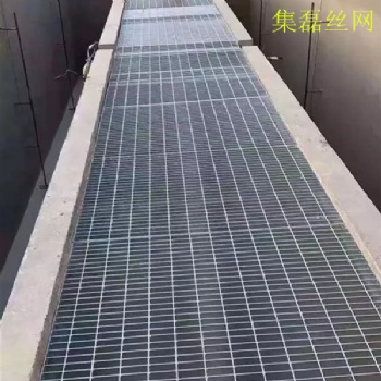 齊齊哈爾格柵板平臺(tái)鋼格柵板-集磊格柵