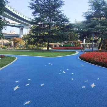 成都市 彩色透水混凝土道路 生態(tài)透水地坪 豪軒優(yōu)質的材料生產廠家