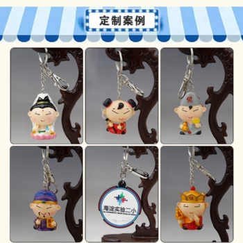 PVC鑰匙扣 卡通公仔鑰匙扣 PVC立體3D卡通創(chuàng)意動(dòng)漫人物