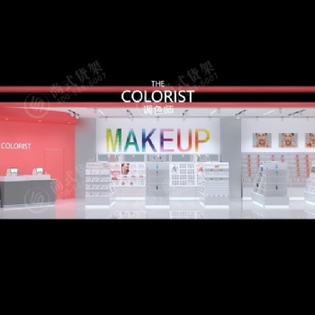 攀枝花北歐流水臺(tái)展示臺(tái)化妝品貨架展示架柜