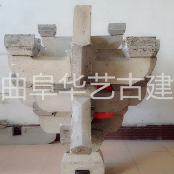 山東曲阜古建公司供應(yīng)古建筑構(gòu)件 仿古水泥斗拱安裝廠家