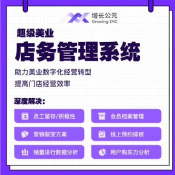 增長公元店務系統(tǒng)+共享美容院模式+股東分紅裂變模型