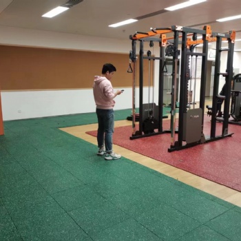室內(nèi)健身房橡膠地板力量區(qū)減震隔音 室外運(yùn)動場地橡膠地磚