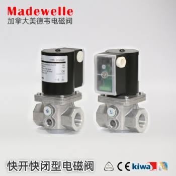 天津燃燒器美德韋燃?xì)怆姶砰y工廠直供價DEVG20螺紋電磁閥