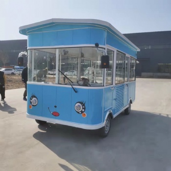 多功能小吃車(chē)電動(dòng)四輪商用景區(qū)售賣(mài)車(chē)早餐擺攤流動(dòng)美食炸串餐車(chē)