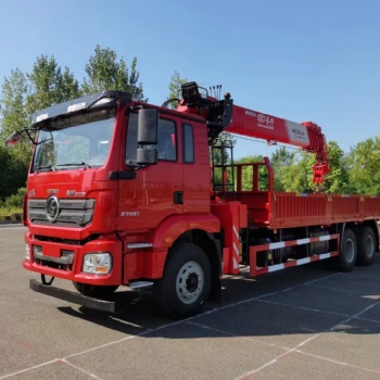 陜汽德龍新M3000后八輪上裝長(zhǎng)興14噸5節(jié)臂隨車吊