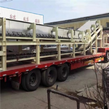 加長(zhǎng)55米鱗板輸送機(jī)石頭塊給料機(jī)