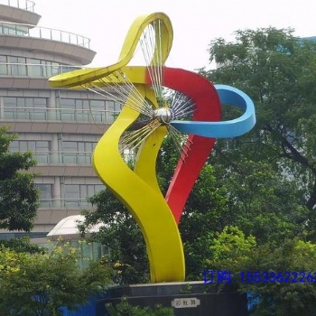 大型不銹鋼雕塑定制戶外城市廣場(chǎng)校園抽象金屬售樓部景觀擺件
