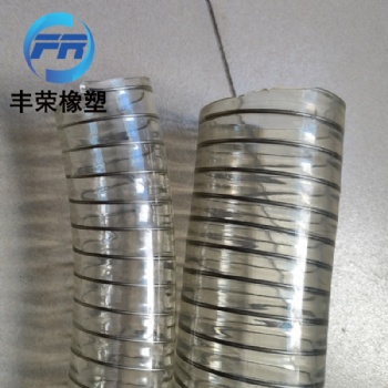 Pu**透明鋼絲軟管304不銹鋼絲衛(wèi)生級食用油軟管