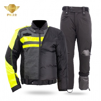 護(hù)航衛(wèi)士 HW-046 反光絲羽絨騎行服套裝交通騎行裝備