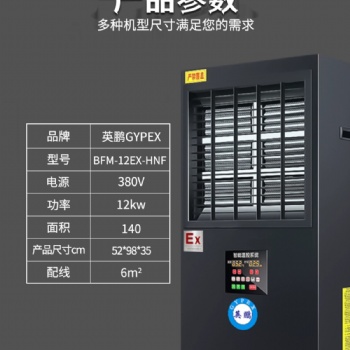 英鵬防爆立式暖風(fēng)機(jī)商用工業(yè)取暖熱風(fēng)大功率電暖器BFM-12EX-HNF