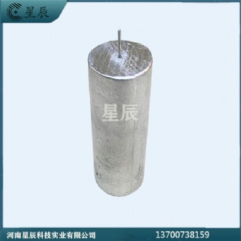河南星辰MG-11kg 預(yù)包裝鎂合金犧牲陽極 埋地管道陰極保護 現(xiàn)場施工指導(dǎo)