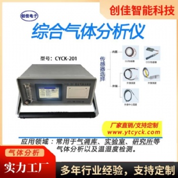 創(chuàng)佳 CYCK-201綜合氣體分析儀氣體溫度濕度監(jiān)測(cè)氣調(diào)庫(kù)大學(xué)院校研究所實(shí)驗(yàn)室定制